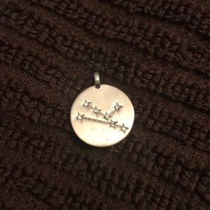 Silver Tone Zodiac Pendent - Taurus